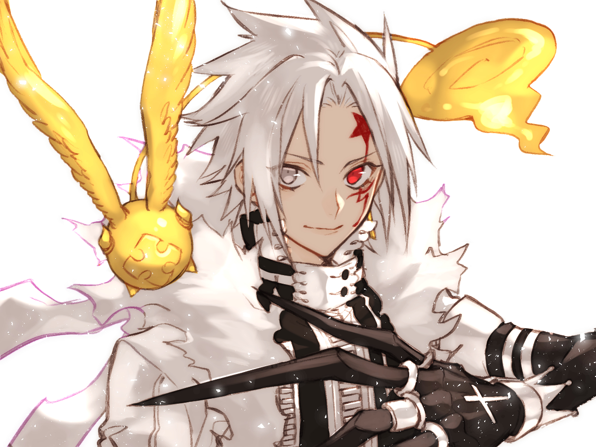 allen_walker, all_male, bicolored_eyes, close, d.gray-man, male, scar, short_hair