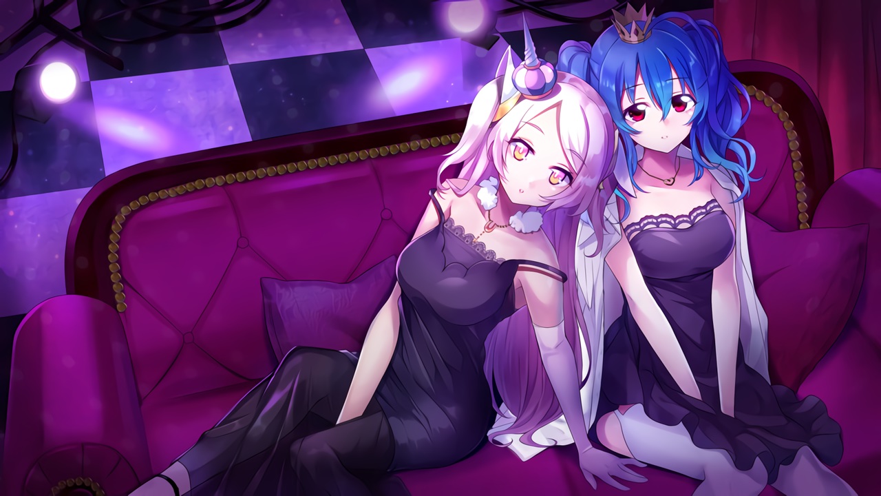 2girls, hoshino_mea, maronie., re:act, uni_unico, waifu2x
