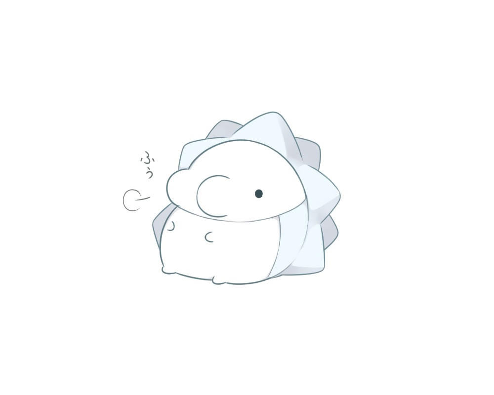 monochrome, no_humans, pokemon, snom, white, yrz_oou
