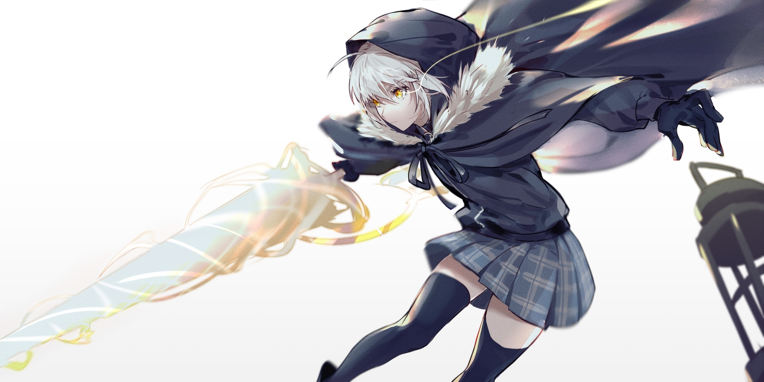 cape, csyday, fate_(series), gray_hair, gray_(lord_el-melloi_ii), hood, lord_el-melloi_ii_case_files, short_hair