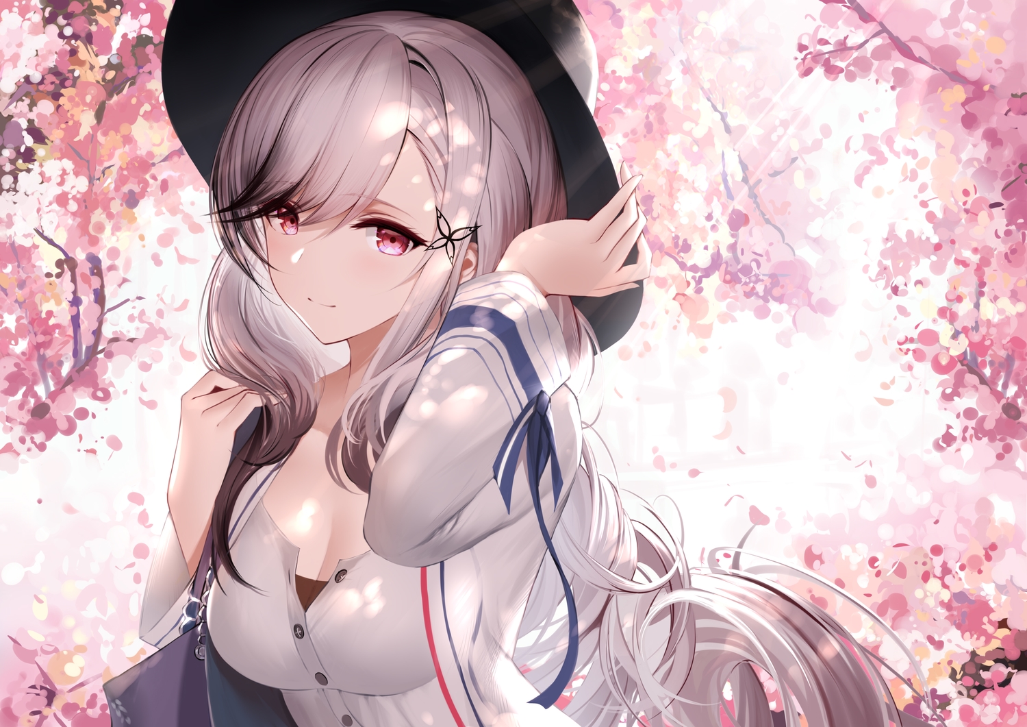 anthropomorphism, an_yasuri, azur_lane, close, dunkerque_(azur_lane), gray_hair, hat, long_hair, red_eyes