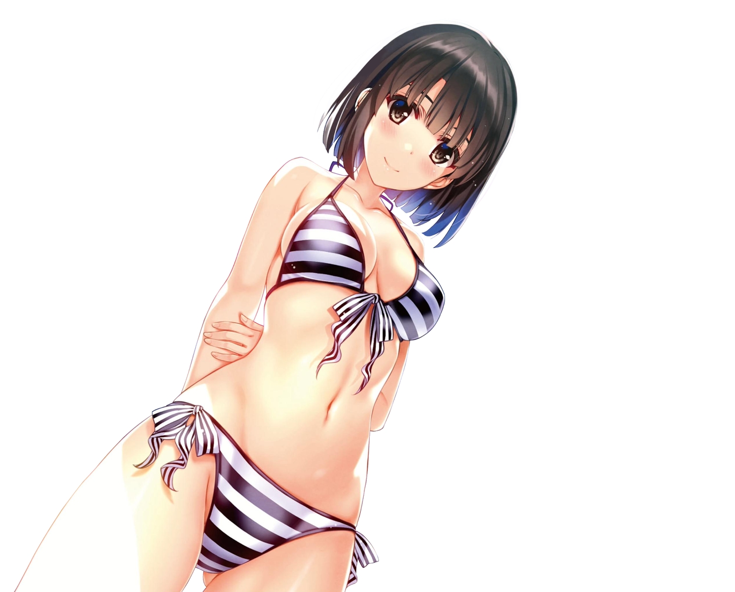 bikini, katou_megumi, misaki_kurehito, saenai_heroine_no_sodatekata, swimsuit, third-party_edit, white