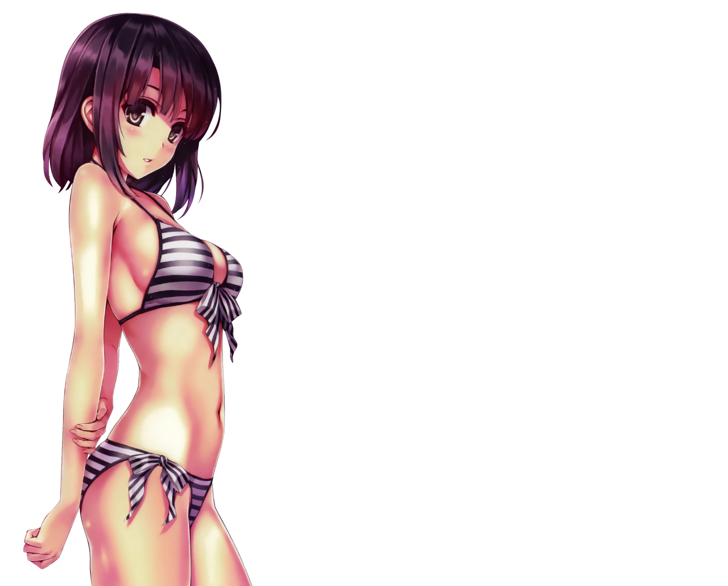 bikini, katou_megumi, misaki_kurehito, saenai_heroine_no_sodatekata, swimsuit, third-party_edit, white