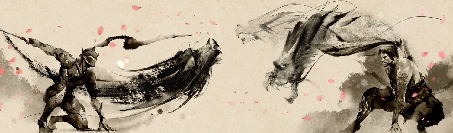 all_male, genji_(overwatch), hanzo_(overwatch), h@ge, male, overwatch, polychromatic