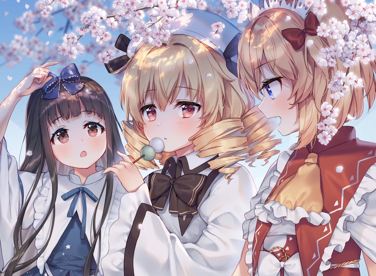 close, flowers, food, hajin, loli, luna_child, star_sapphire, sunny_milk