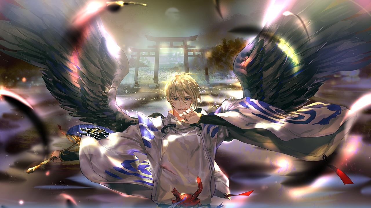 all_male, male, onmyouji, ootengu_(onmyouji), say_hana