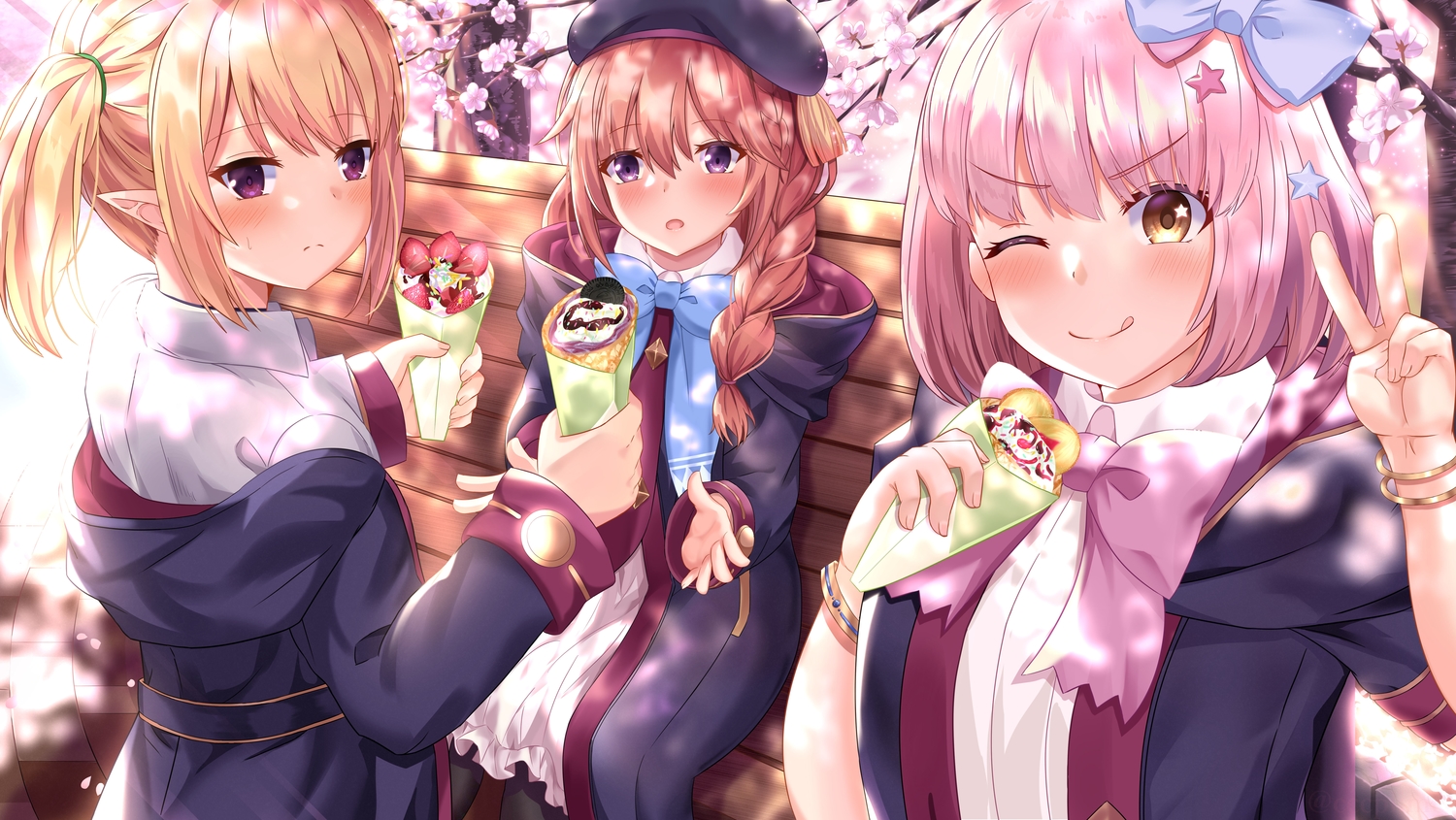 cccplime, kazama_chieru, kuroe_hanako, princess_connect!, shingyouji_yuni