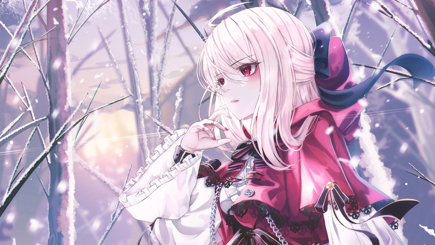 cape, cropped, domi, lolita_fashion, original, snow