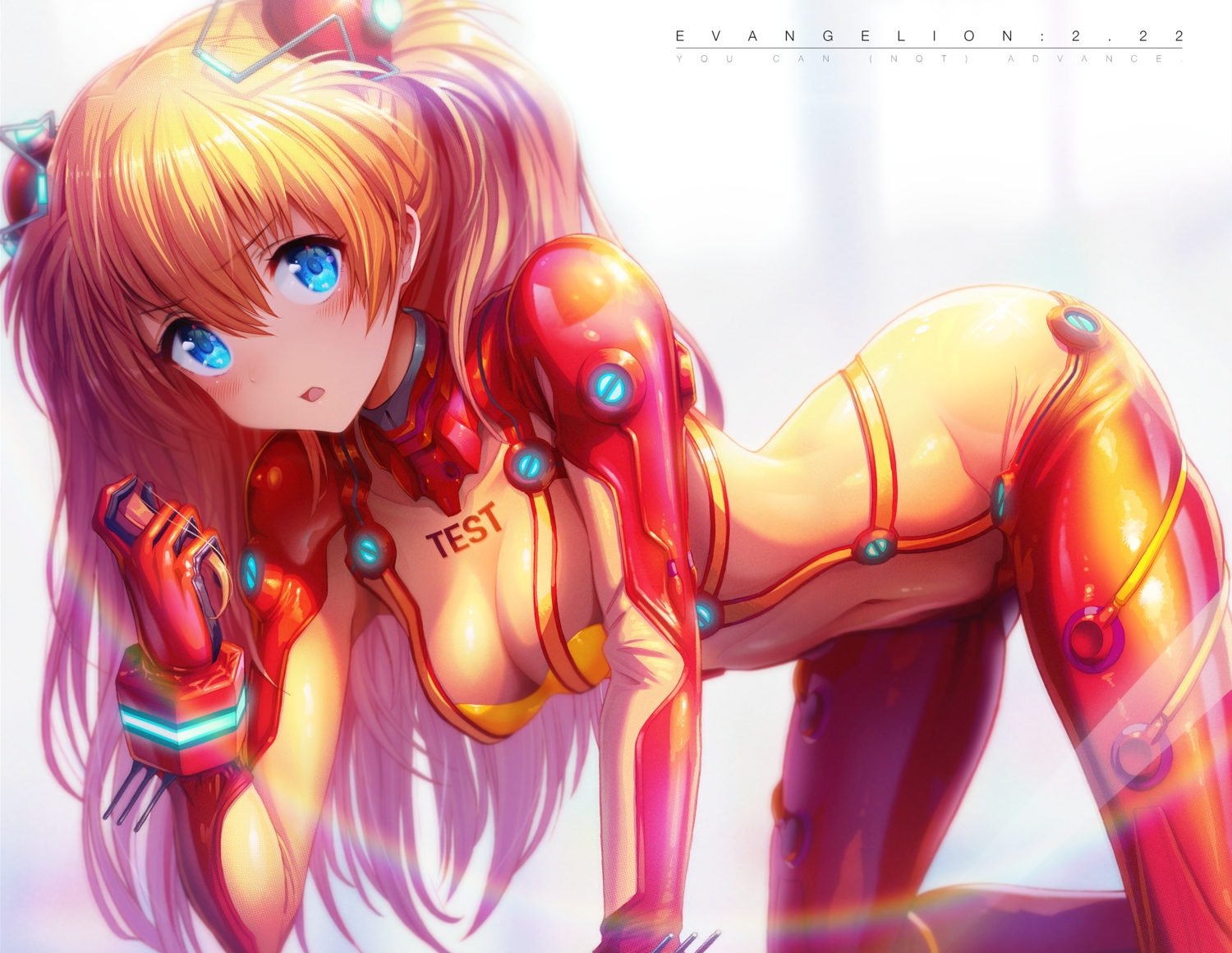 aqua_eyes, blush, bodysuit, gibagiba, long_hair, neon_genesis_evangelion, orange_hair, soryu_asuka_langley