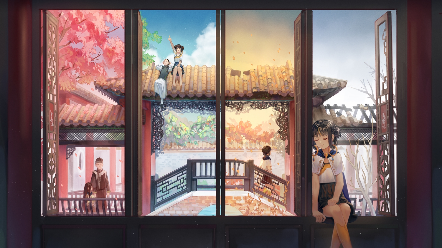 autumn, chinese_clothes, ji_dao_ji, male, original, spring, summer, winter