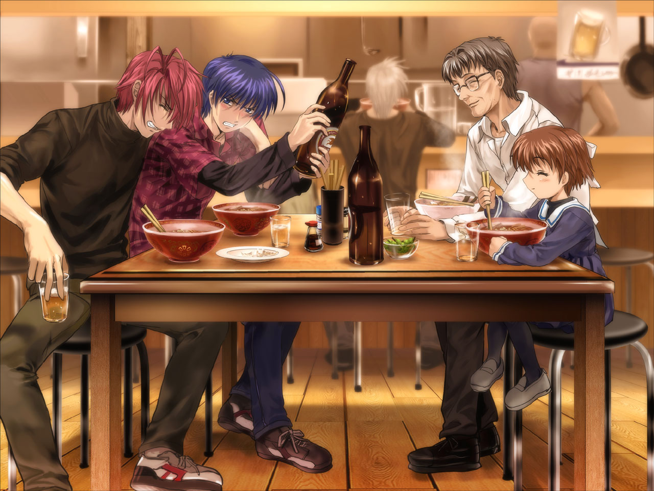 air, clannad, crossover, furukawa_akio, kunisaki_yukito, moonknives, okazaki_naoyuki, okazaki_tomoya, okazaki_ushio