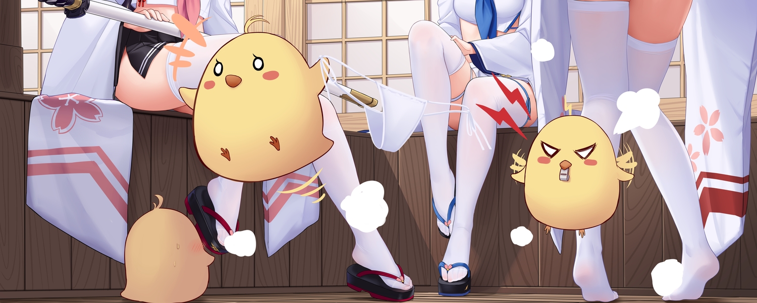 allenes, animal, anthropomorphism, azur_lane, bird, hatsuharu_(azur_lane), japanese_clothes, manjuu_(azur_lane)
