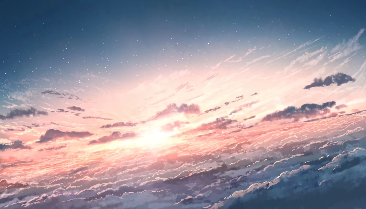 clouds, no_humans, original, scenic, skyrick9413, stars, sunset