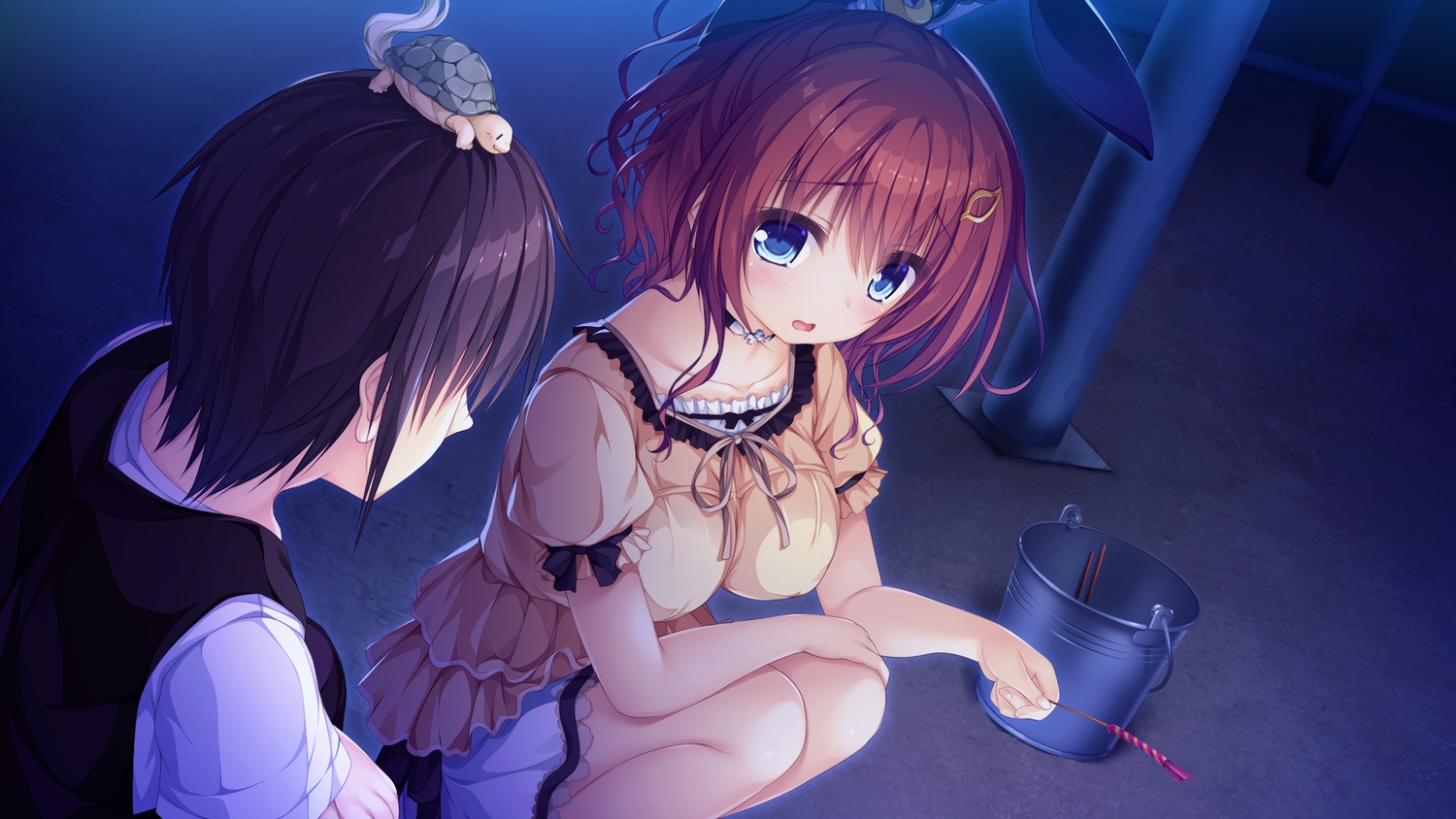 animal, blue_eyes, game_cg, hatsujou_sprinkle, kamishima_souta, male, meidou_hazuki, mikagami_mamizu