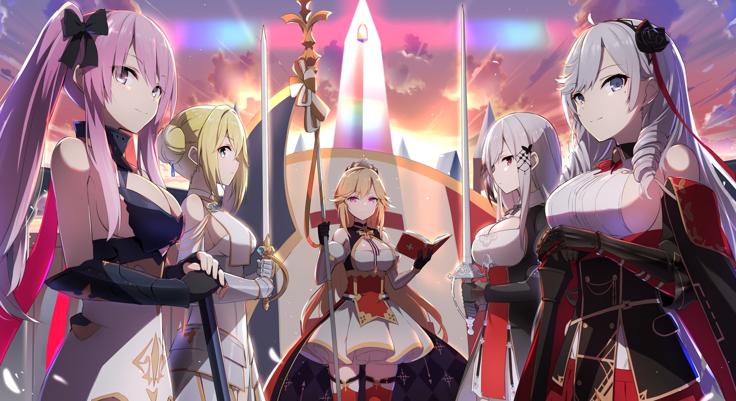 algerie_(azur_lane), anthropomorphism, armor, azur_lane, blonde_hair, blue_eyes, book, breasts