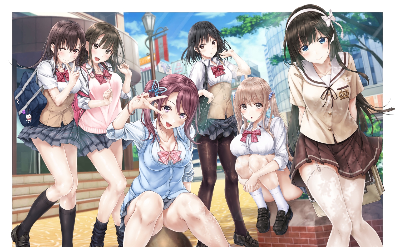 ai_kiss, ai_kiss_2, building, city, giga, group, hazuki_gyokuto, kanno_junko