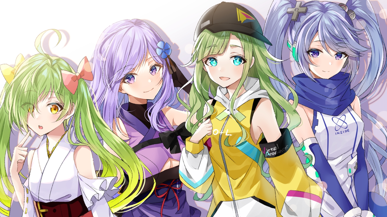 asano_ruri, asano_sisters_project, fukuoka_gourmet_sanmai_yokato_channel, inside-chan_mk.ii, inside-games_(media), long_hair, maizuru_yokato, myusha, ooshita_eru, twintails