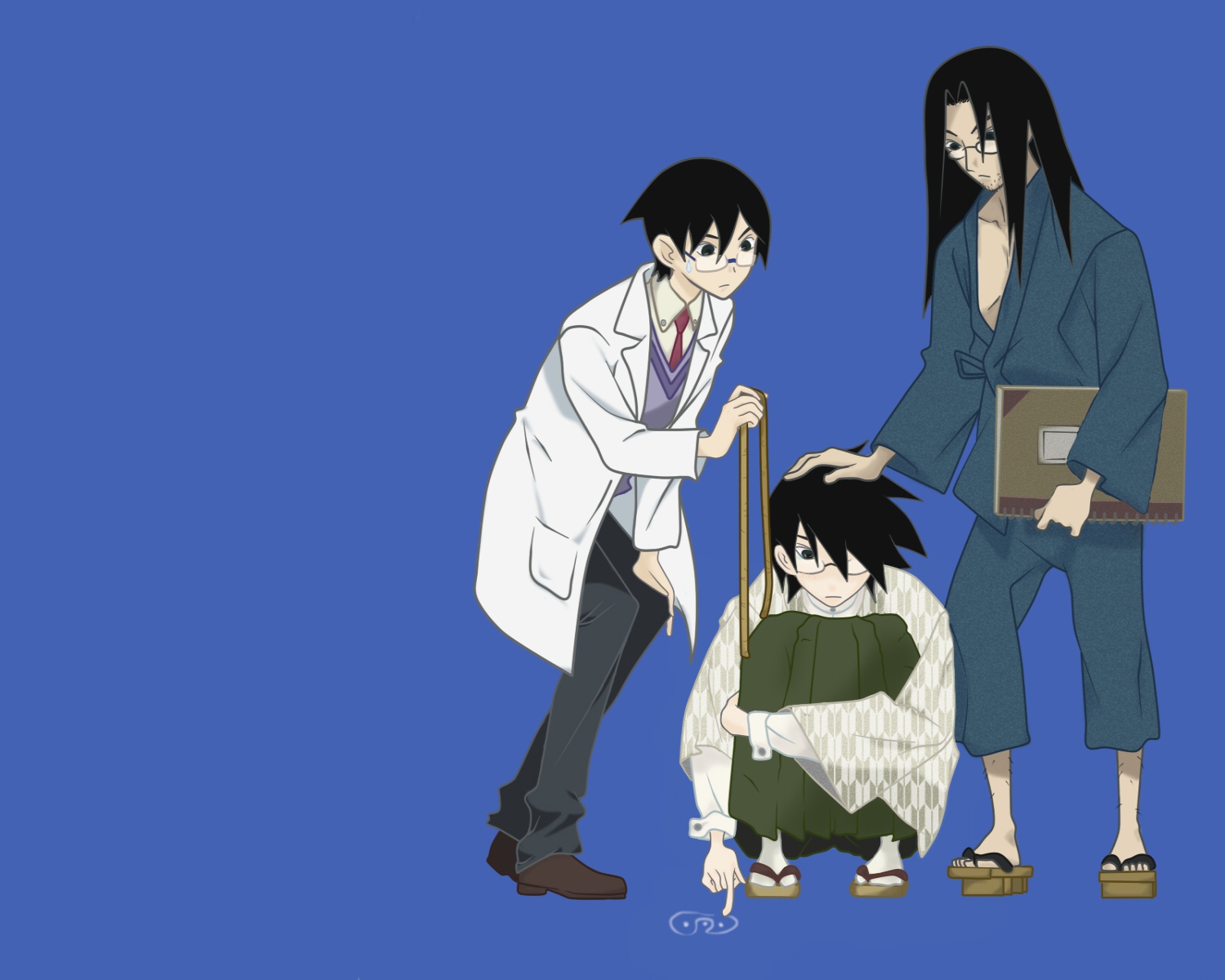 blue, itoshiki_kei, itoshiki_mikoto, itoshiki_nozomu, sayonara_zetsubou_sensei