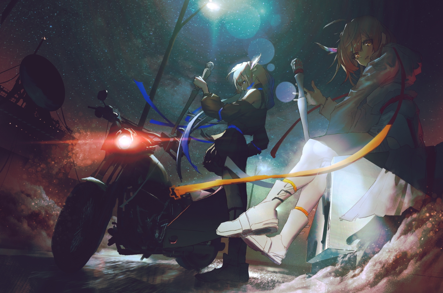 kasuka_(vesperbell), long_hair, neg_(101neg), sketch, vesperbell, yomi_(vesperbell)