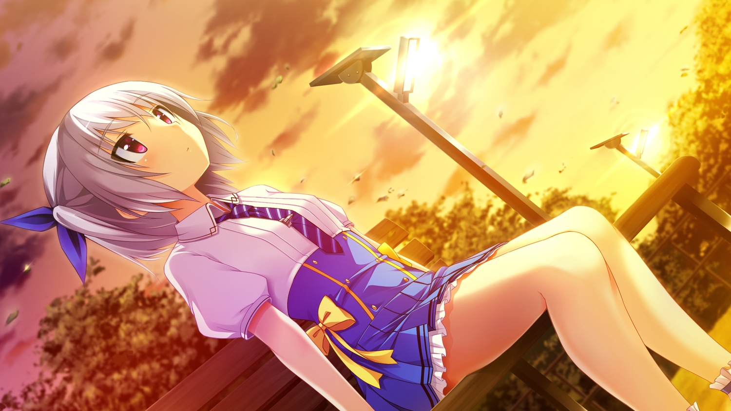 ano_harewataru_sora_yori_takaku, chiri_(atlanta), chuablesoft, game_cg, park, purple_eyes, reimei_kaho, school_uniform