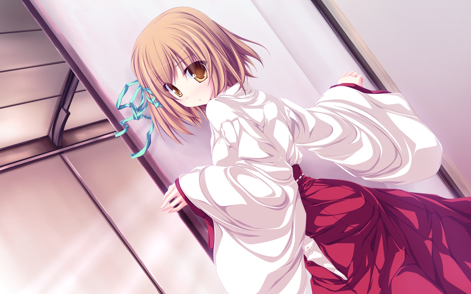 brown_hair, japanese_clothes, koyuki_amagase, magus_tale, miko, short_hair, tenmaso, whirlpool