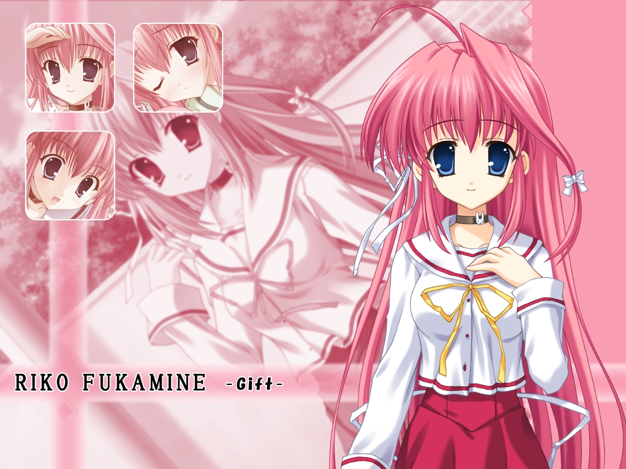 fukamine_riko, gift_(visual_novel), pink_hair