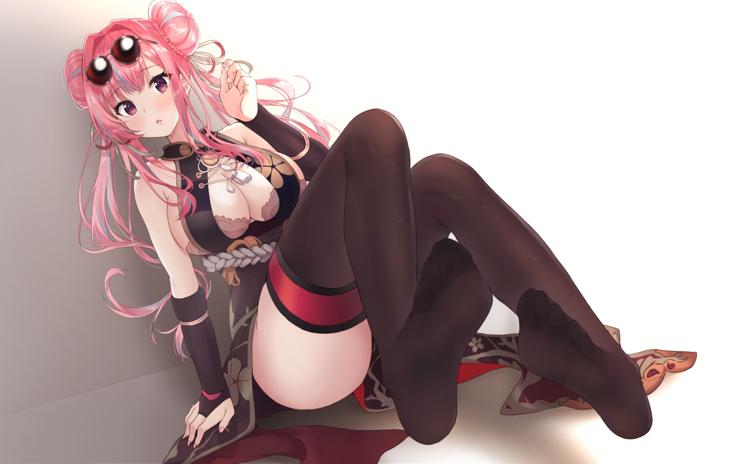 anthropomorphism, azur_lane, breasts, bremerton_(azur_lane), chinese_clothes, chinese_dress, cleavage, dress