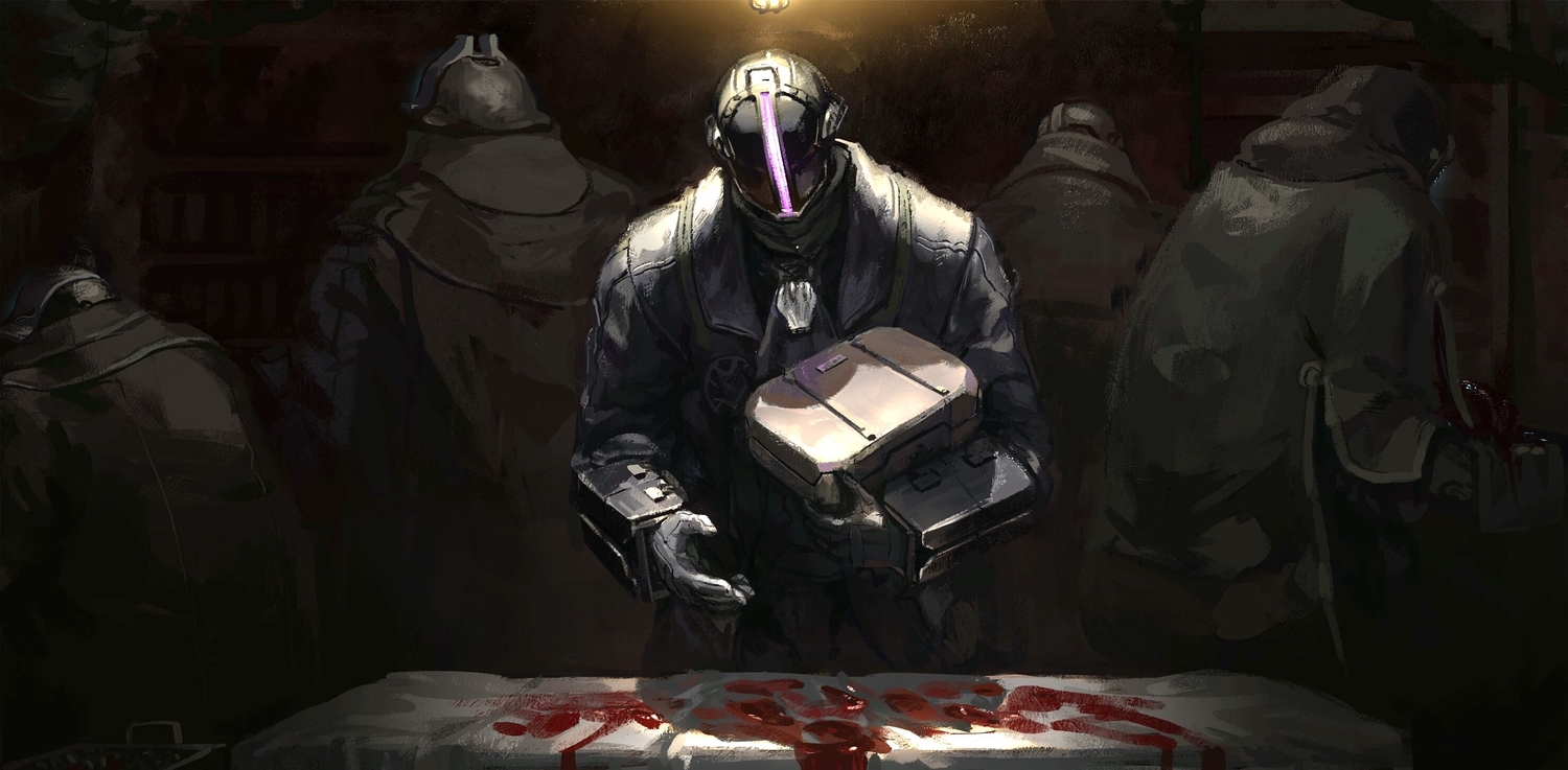 all_male, armor, blood, bondrewd, dark, gloves, homunculus_no_jinzou, made_in_abyss, male