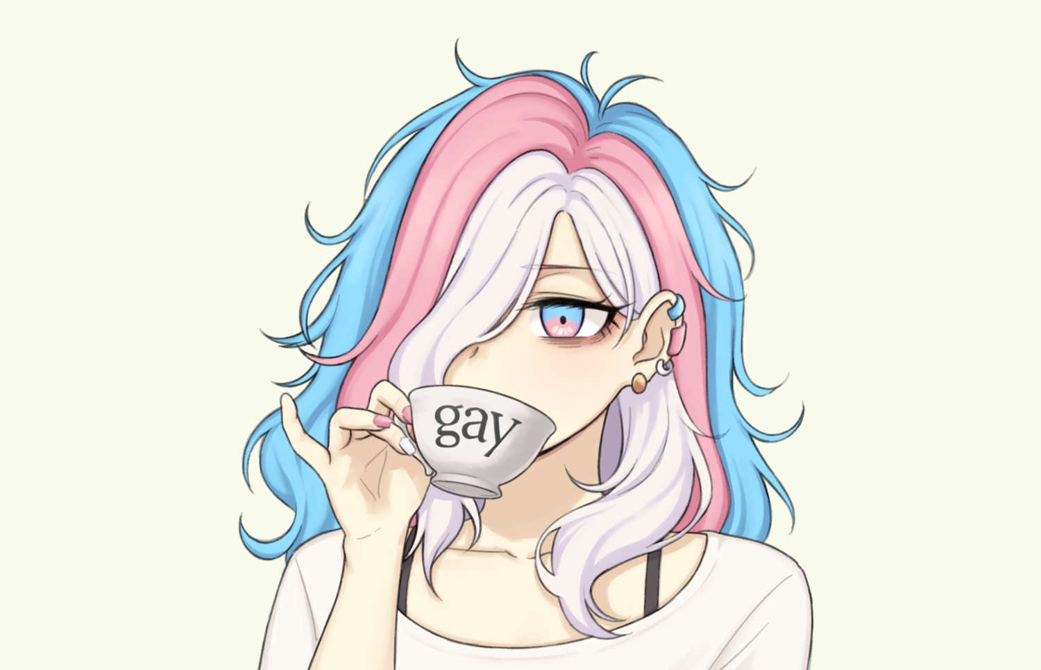 aqua_eyes, close, drink, eleonore_(pas_(paxiti)), original, pas_(paxiti), polychromatic, short_hair