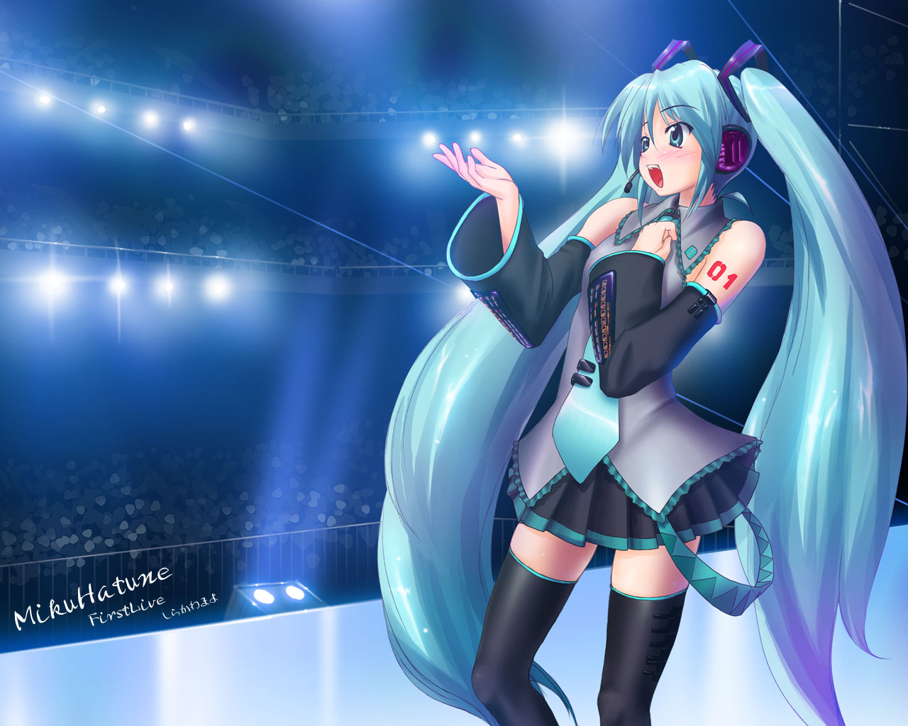 blue_hair, hatsune_miku, long_hair, shirakawa_mayo, twintails, vocaloid, zettai_ryouiki