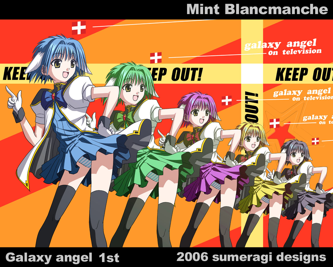 blue_hair, galaxy_angel, galaxy_angel_rune, mint_blancmanche