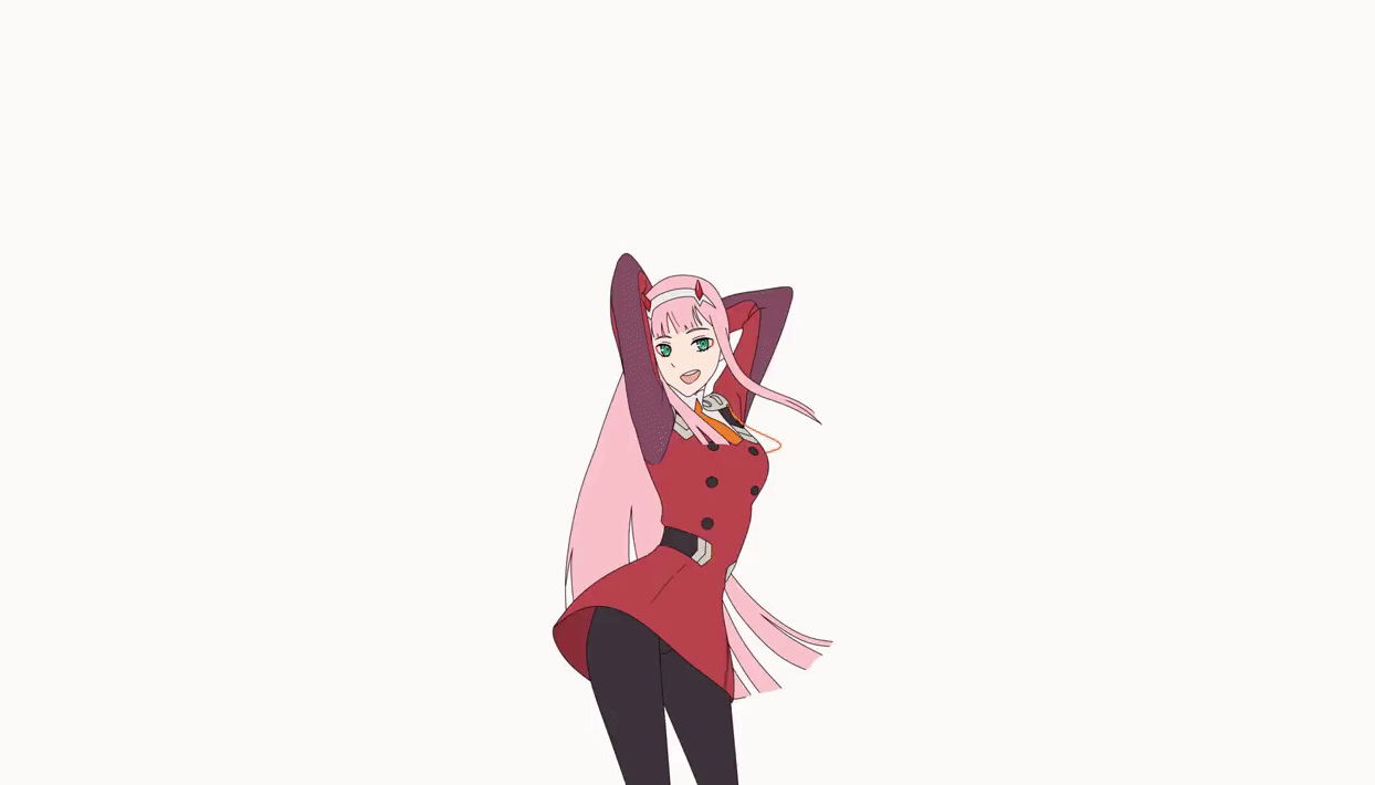 animated, darling_in_the_franxx, dat1guy420, dress, headband, horns, long_hair, me!me!me!