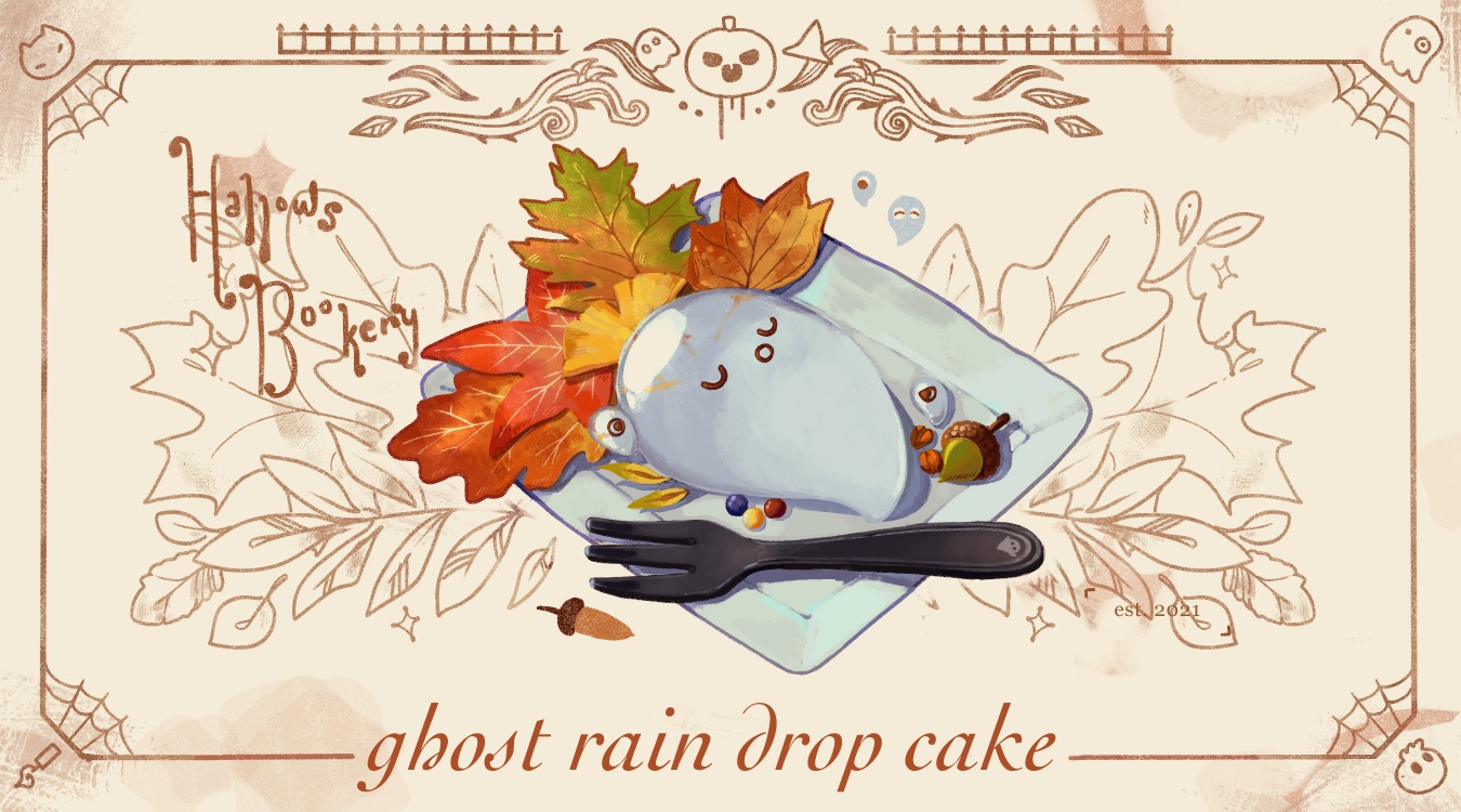 autumn, food, halloween, ichiknees, leaves, no_humans, original, third-party_edit