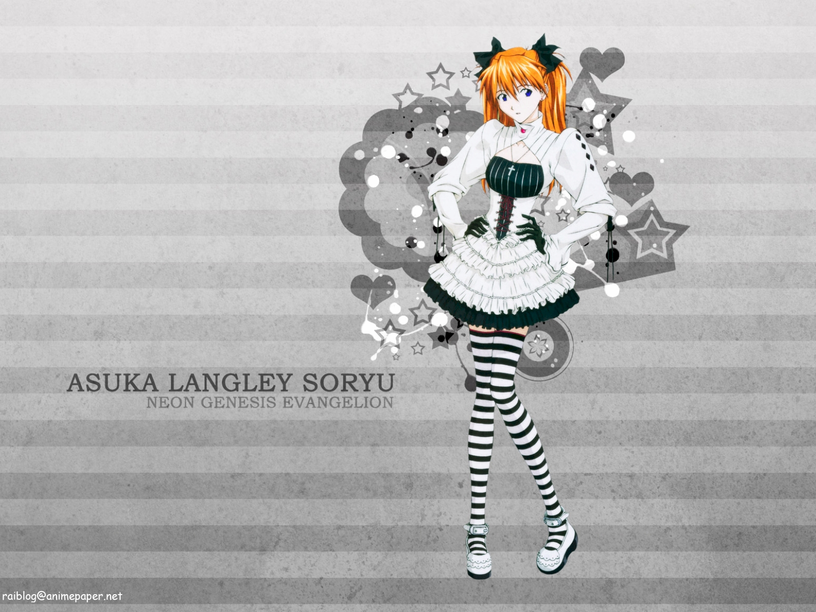 fukano_youichi, gothic, neon_genesis_evangelion, soryu_asuka_langley