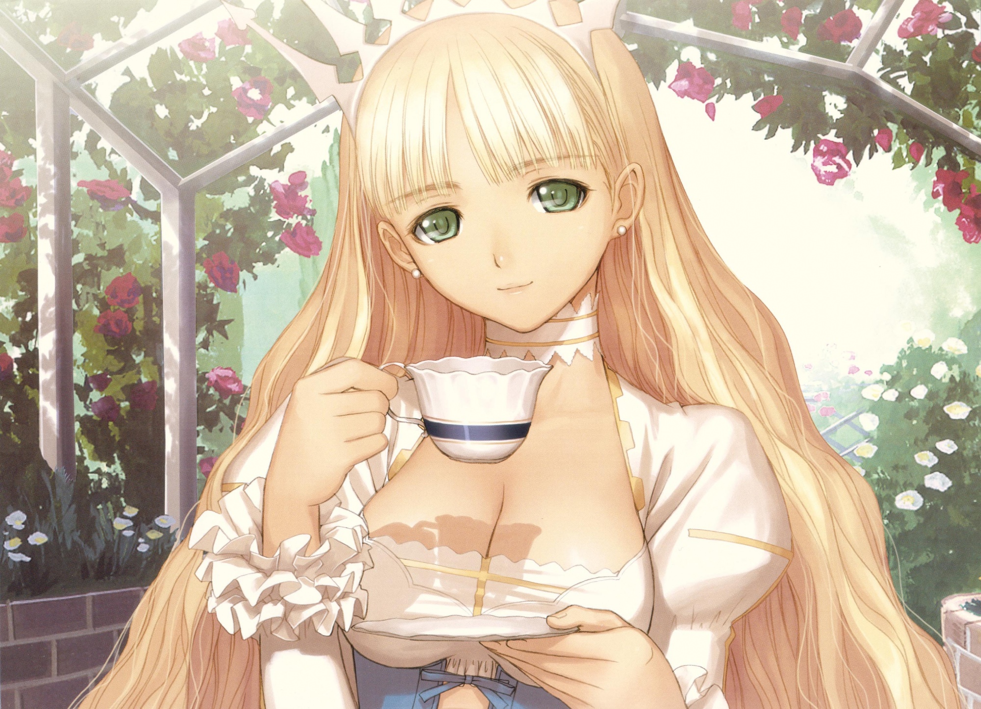 breasts, clalaclan_philias, cleavage, shining_wind, taka_tony