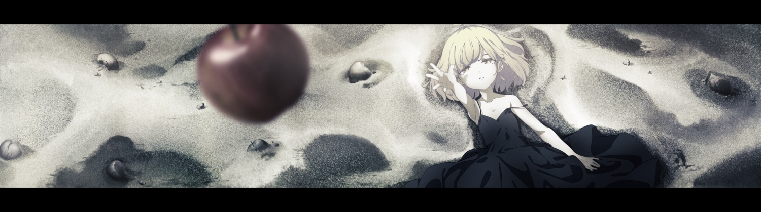 apple, dress, food, fruit, loli, metamoe, metamoe_tube, polychromatic