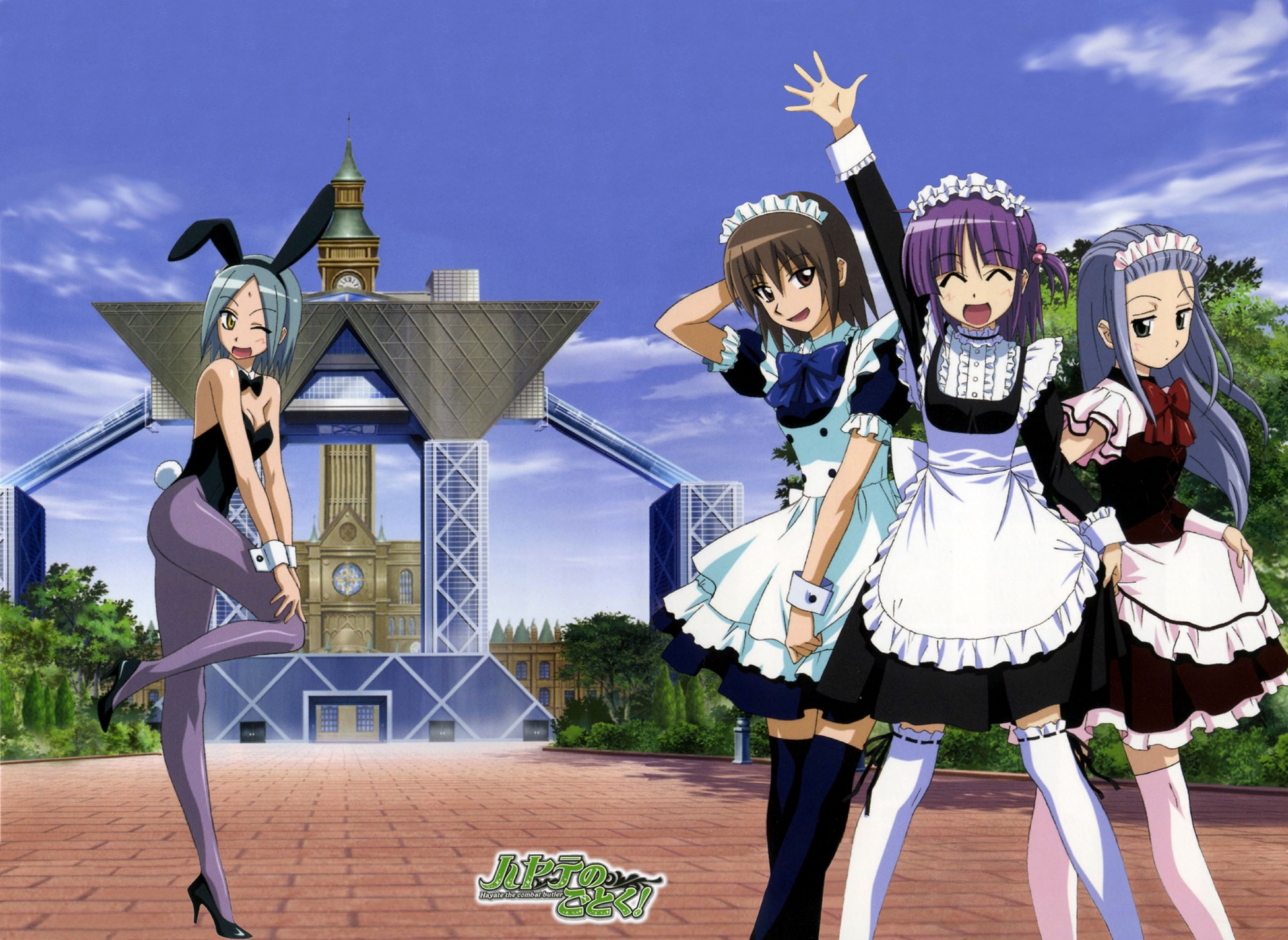 asakaze_risa, hanabishi_miki, hayate_no_gotoku, katsura_yukiji, segawa_izumi