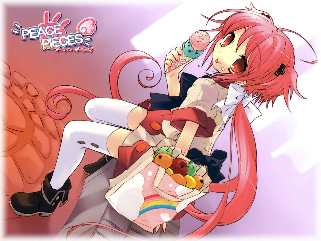 food, ice_cream, itou_noiji, momose_hikaru, peace@pieces