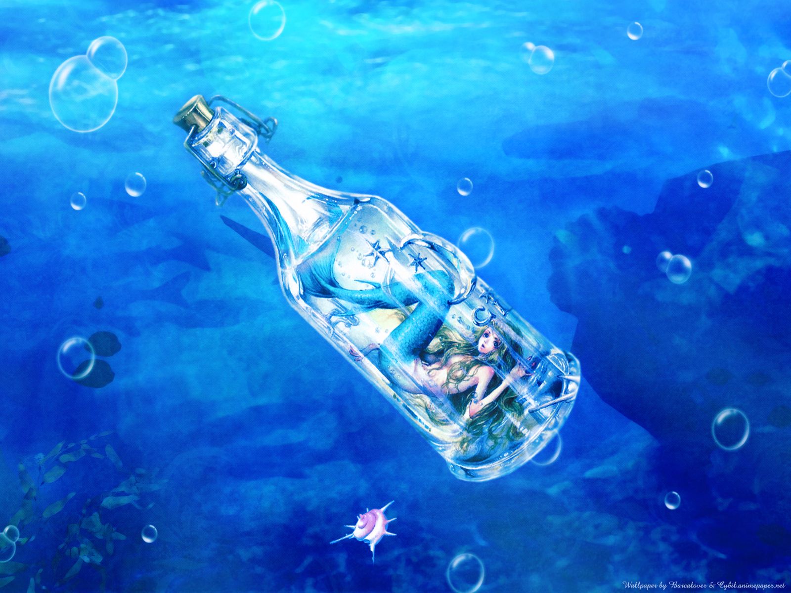 blue, mermaid, nao_tsukiji, underwater, water