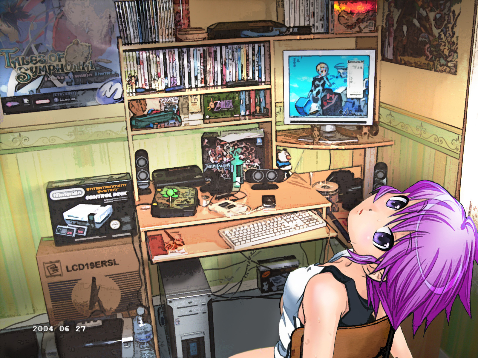 hello_world, purple_hair, tagme