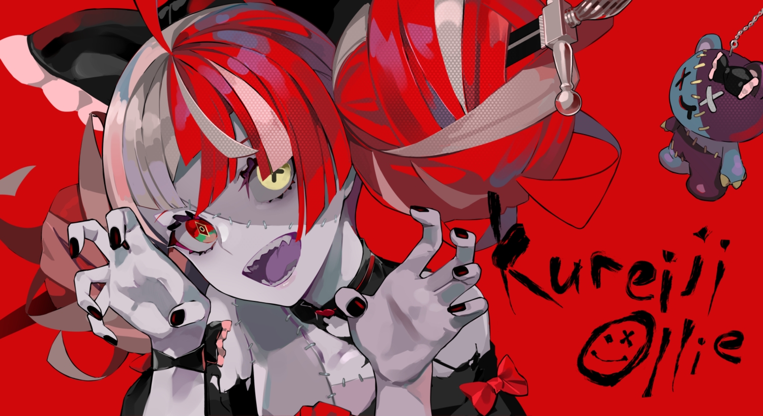close, hololive, kureiji_ollie, ram_(ramlabo), red