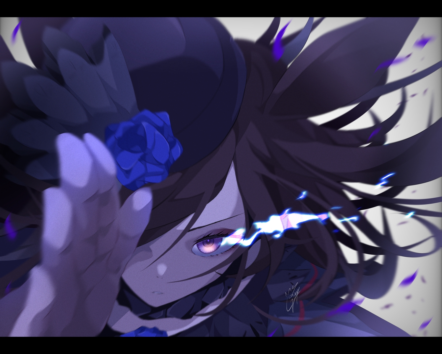 animal_ears, anthropomorphism, close, goma_irasuto, polychromatic, rice_shower_(umamusume), signed, uma_musume:_pretty_derby