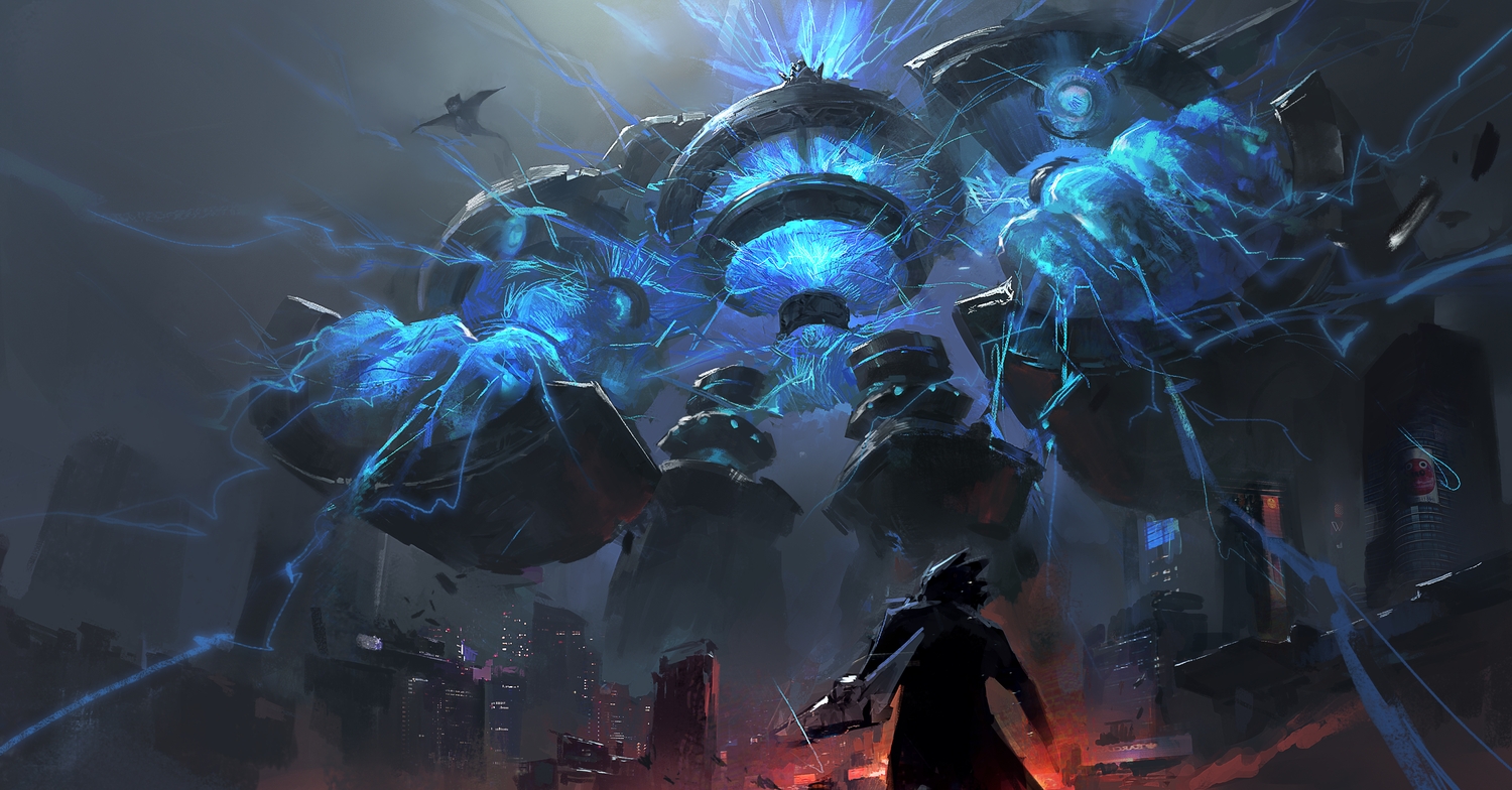 all_male, building, cat_shark, city, dark, gigantic_spright, leo-dont-want-to-be-a-painter, male, night, scenic, yu-gi-oh