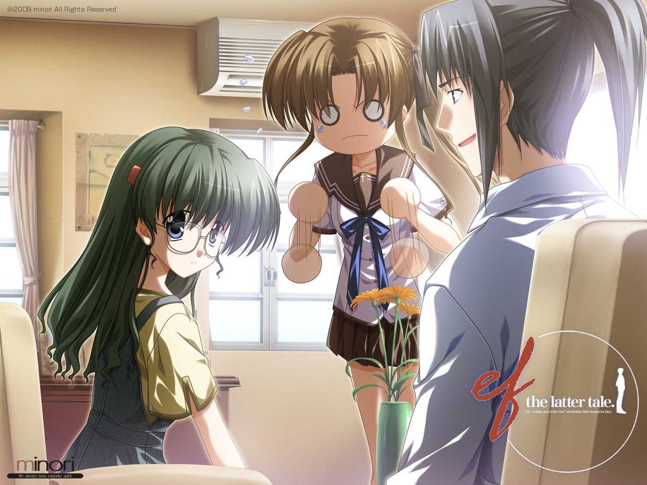 asou_sumire, ef, ef_a_fairy_tale_of_the_two, hayama_mizuki, kuze_shuuichi, minori