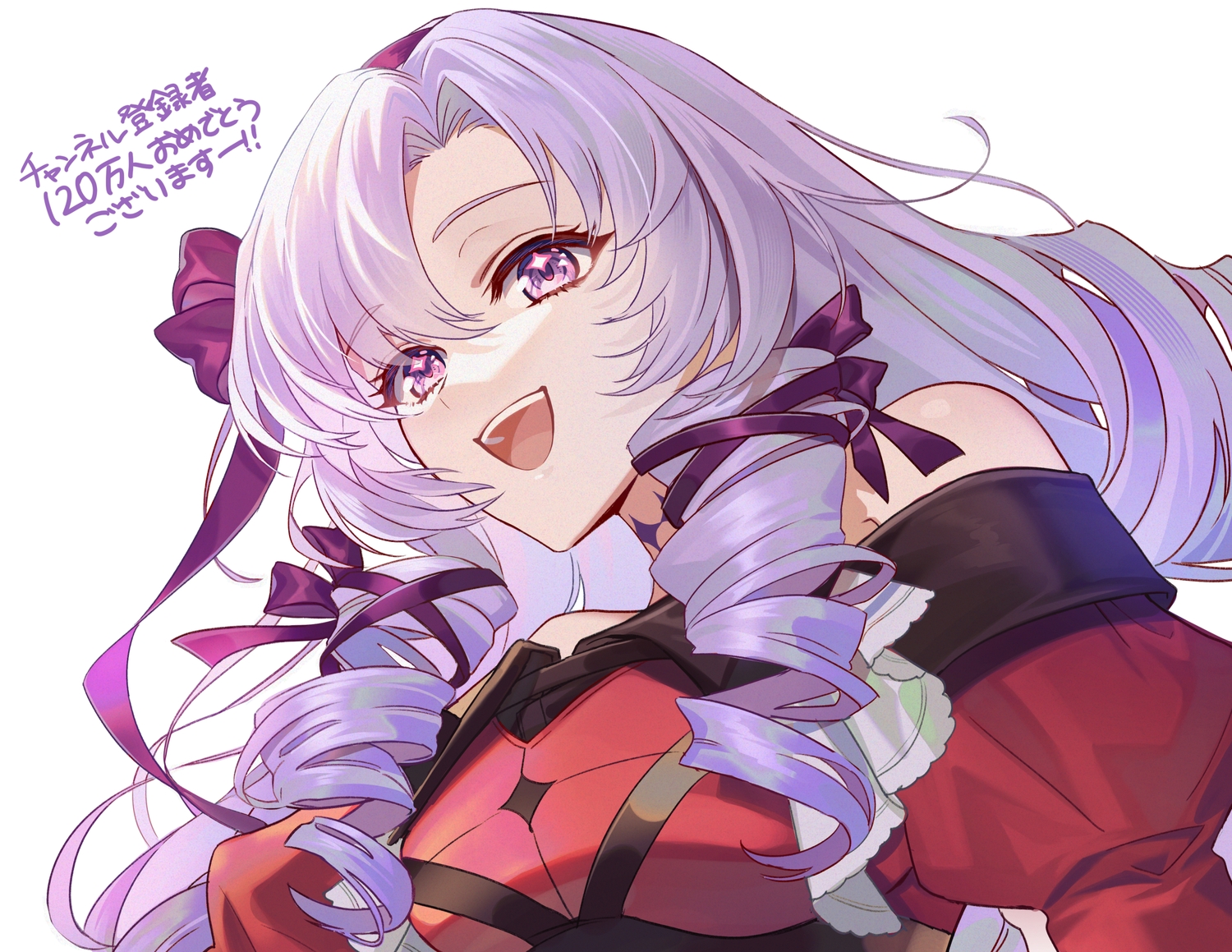 hyakumantenbara_salome, nijisanji, purple_eyes, purple_hair, siiisuuu