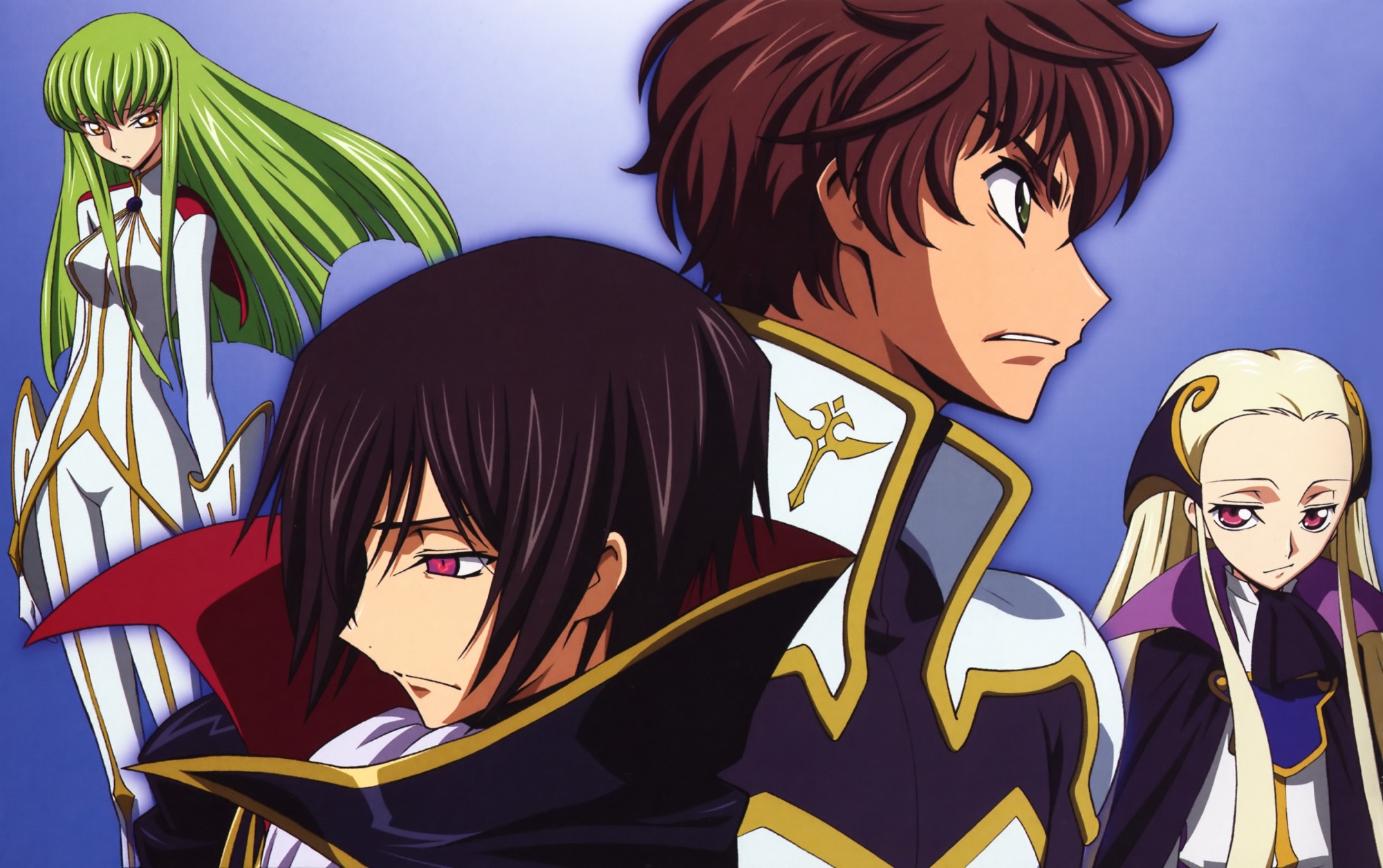 cc, code_geass, kururugi_suzaku, lelouch_lamperouge, male, vv