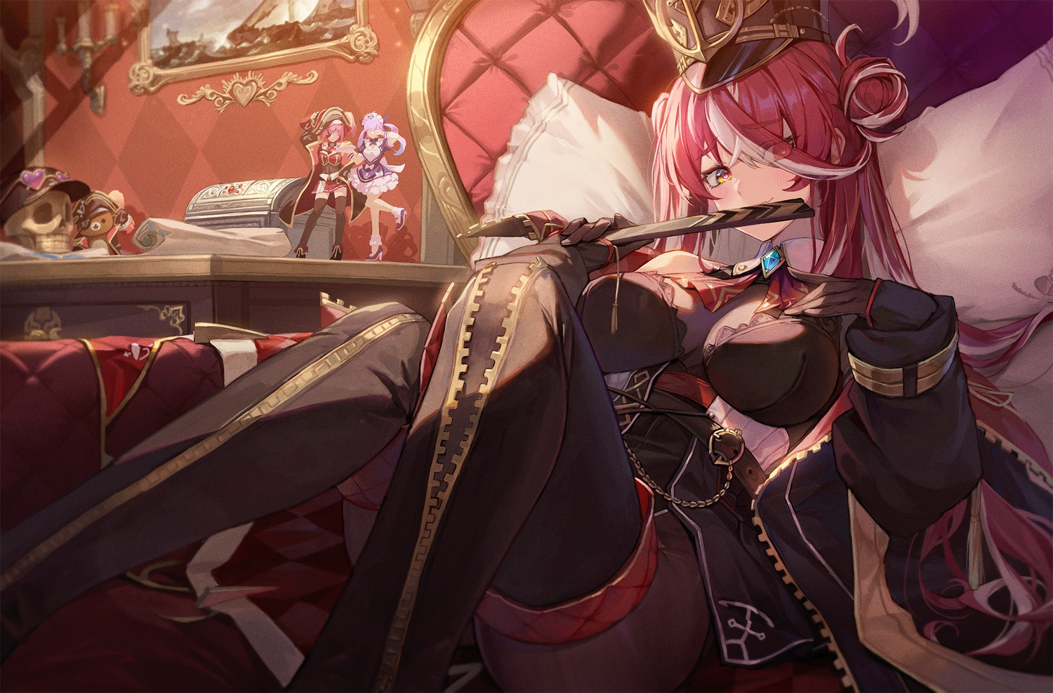 f.k_(hs225kr), hololive, houshou_marine