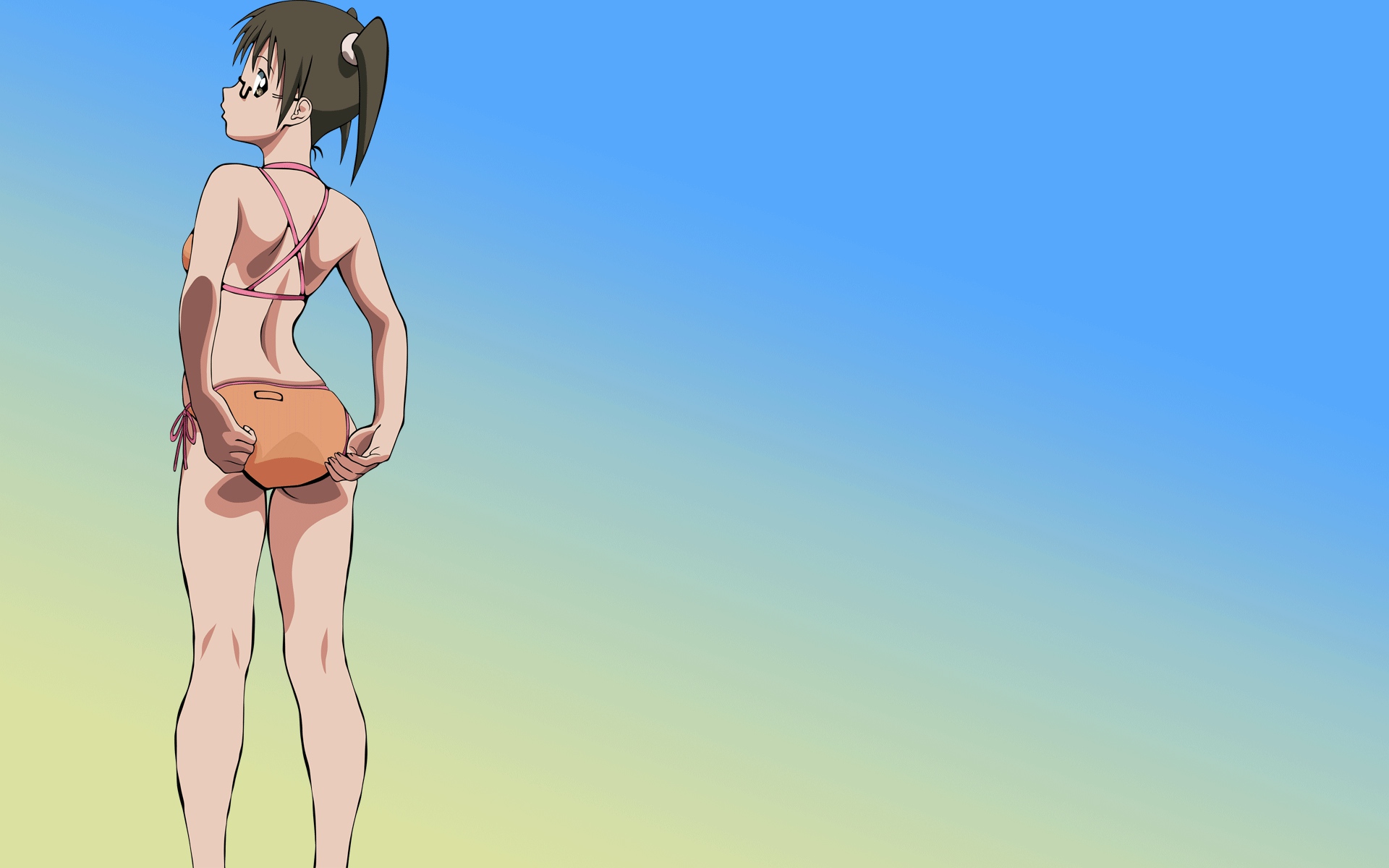 bikini, glasses, sawada_mio, swimsuit, to_love_ru, twintails