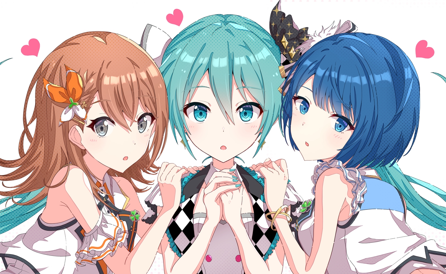 hanasato_minori, hatsune_miku, itogari, kiritani_haruka, project_sekai, vocaloid