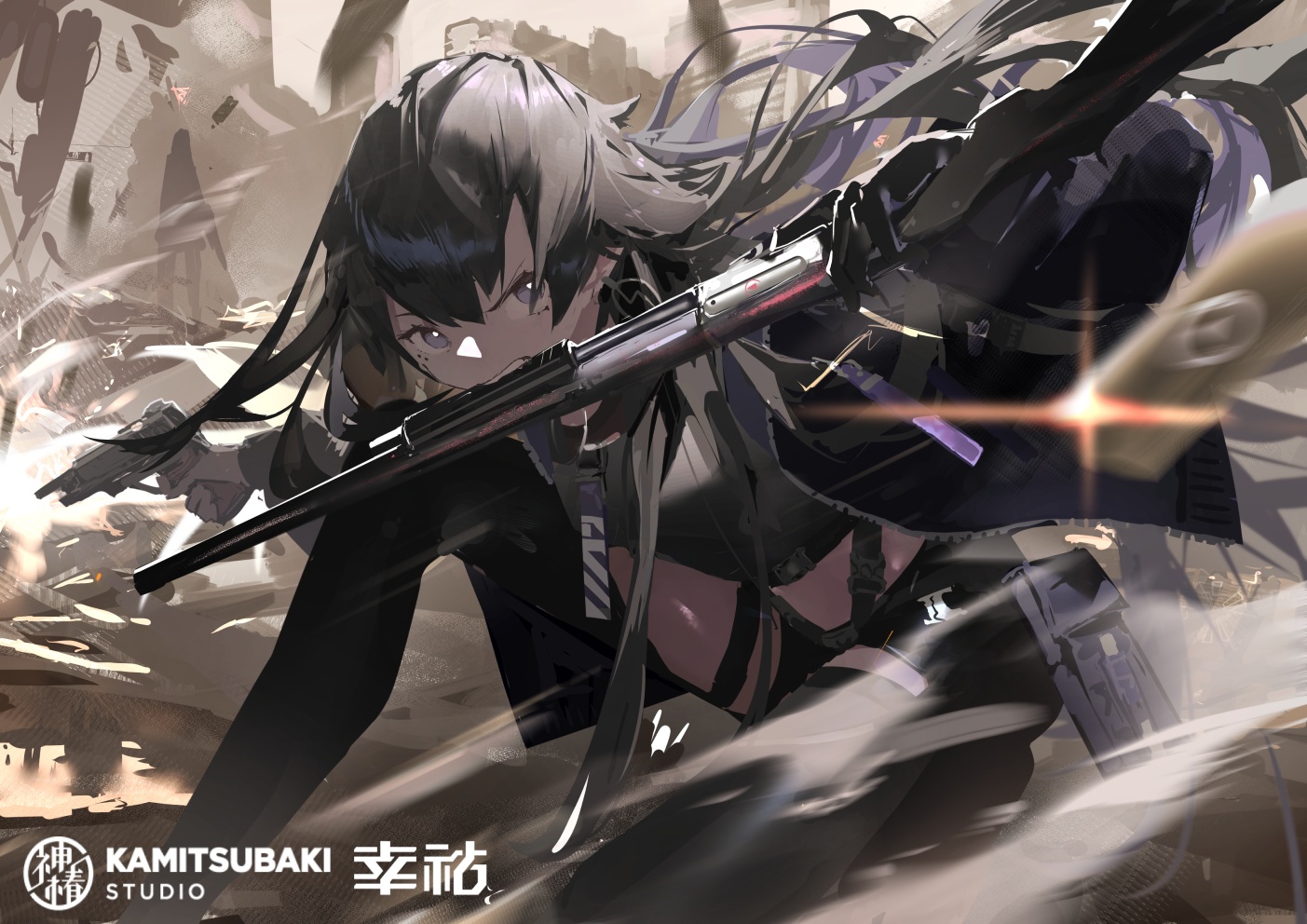 gun, kamitsubaki_studio, koko_(kamitsubaki_studio), kuronoiparoma, weapon
